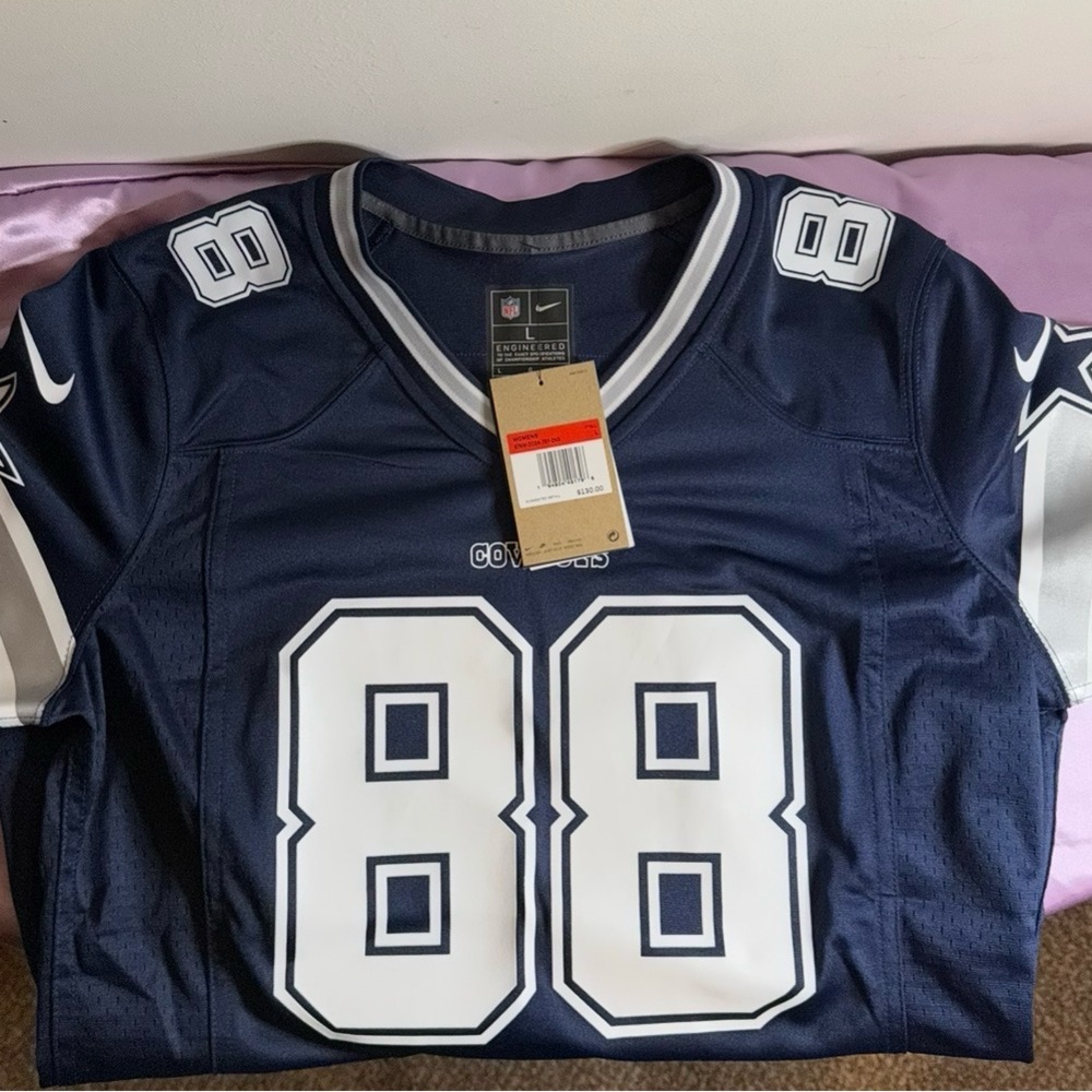 Nike Cowboys Navy and White Jersey